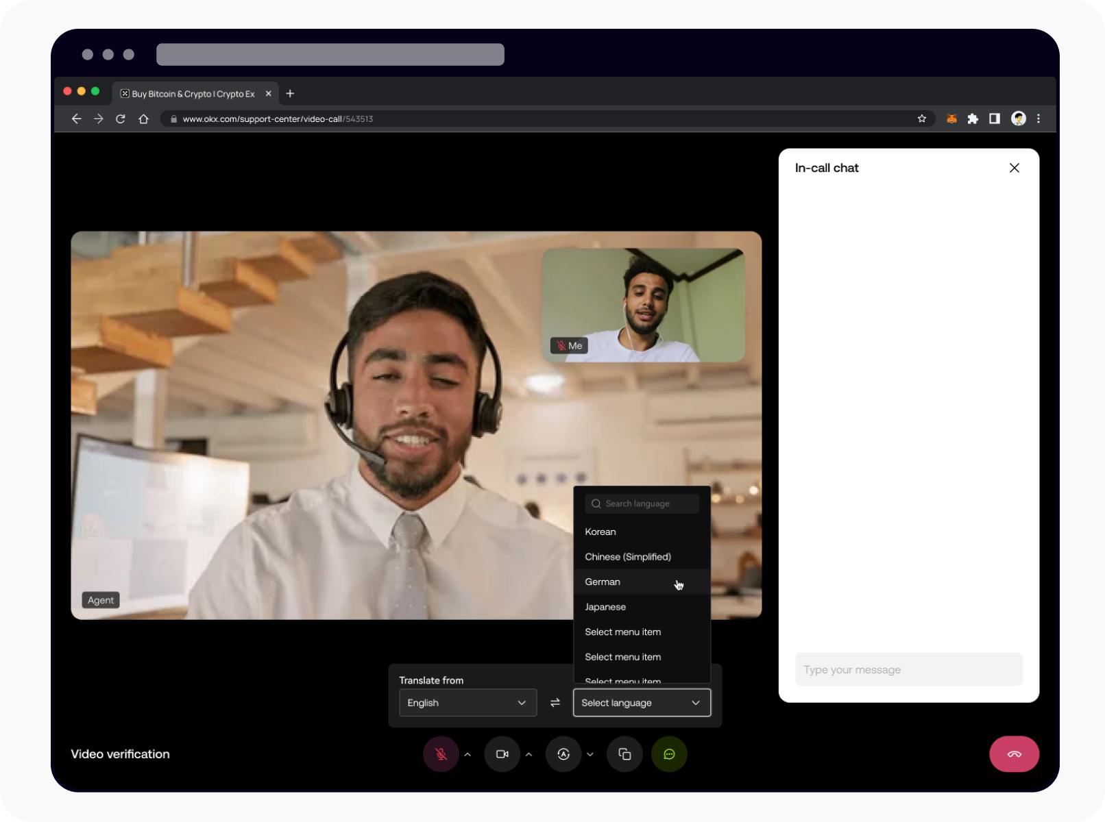 CT-web-video call tool-translation