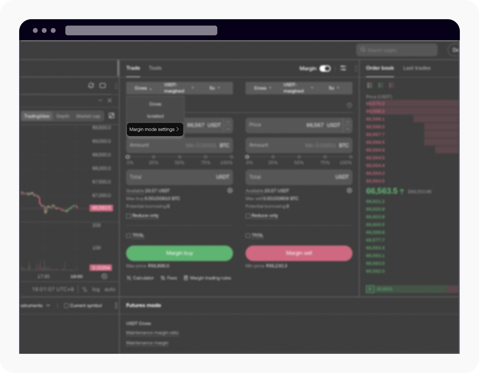 Margin mode settings