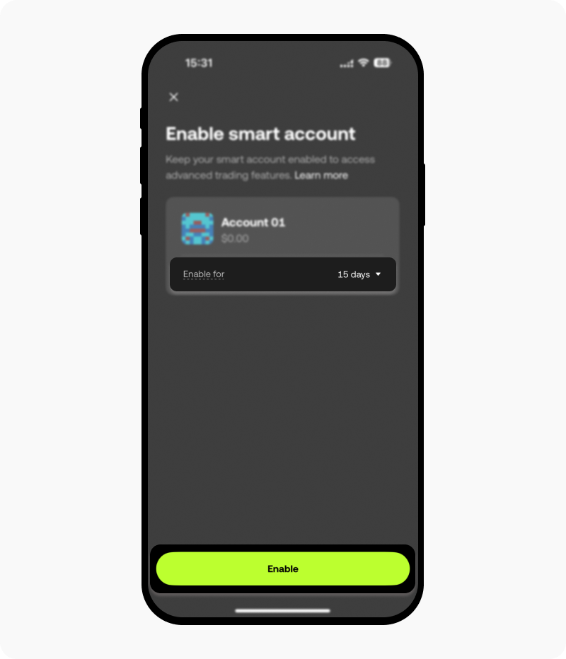 How do I enable or disable my Smart Account_2