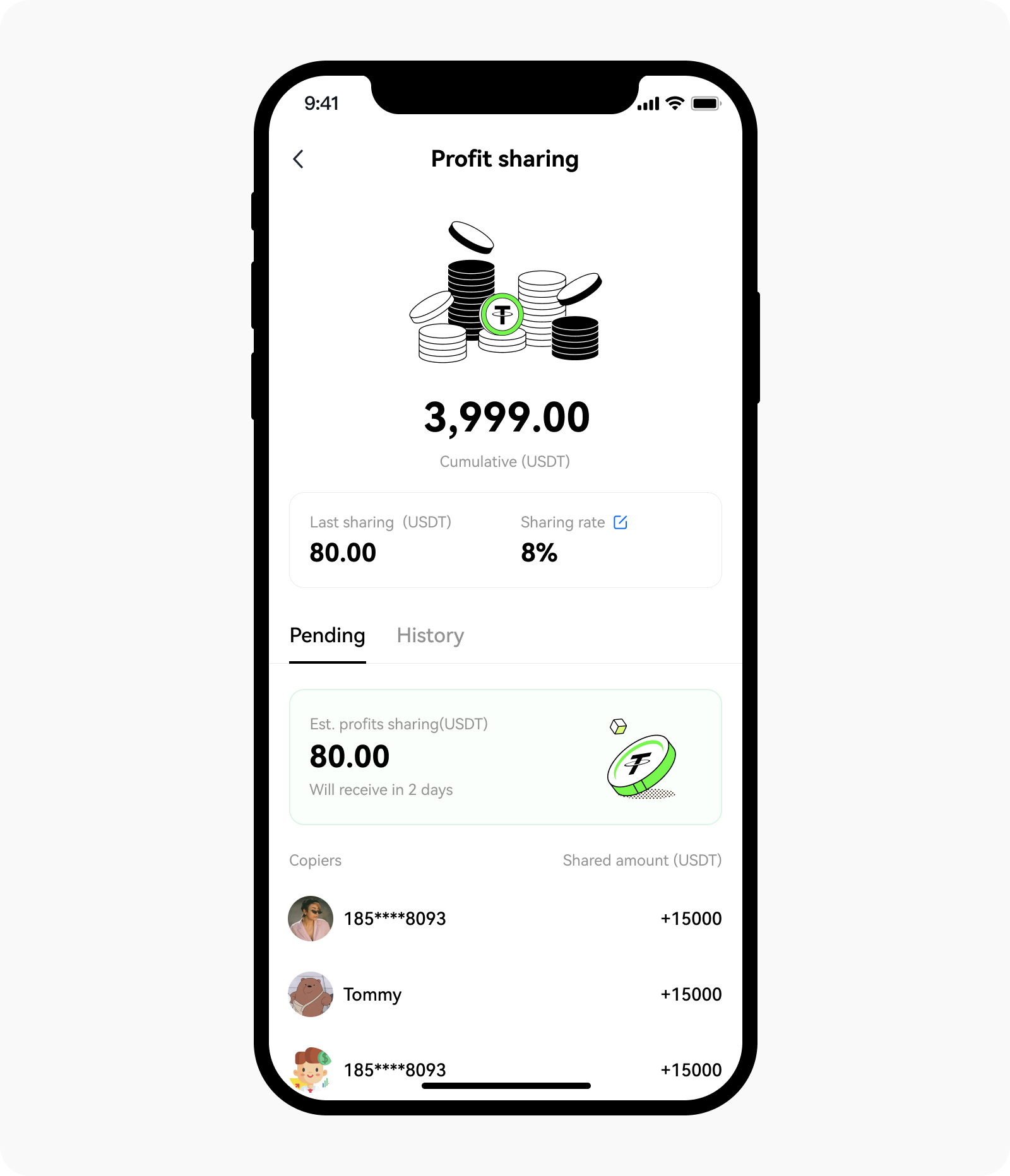 CT-app-copytrading-pending profit page