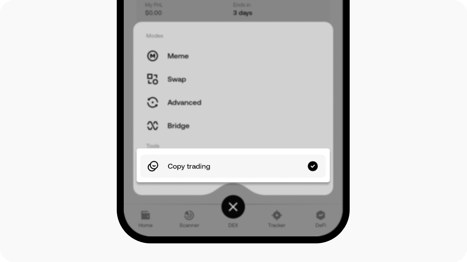 Create copy trading (app) 1