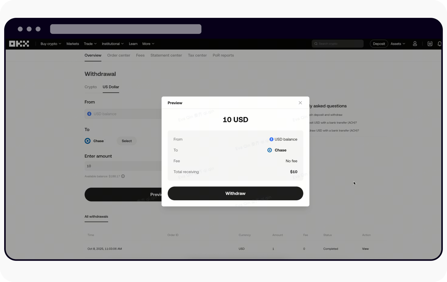 CT-web-cash withdraw-ACH wd4
