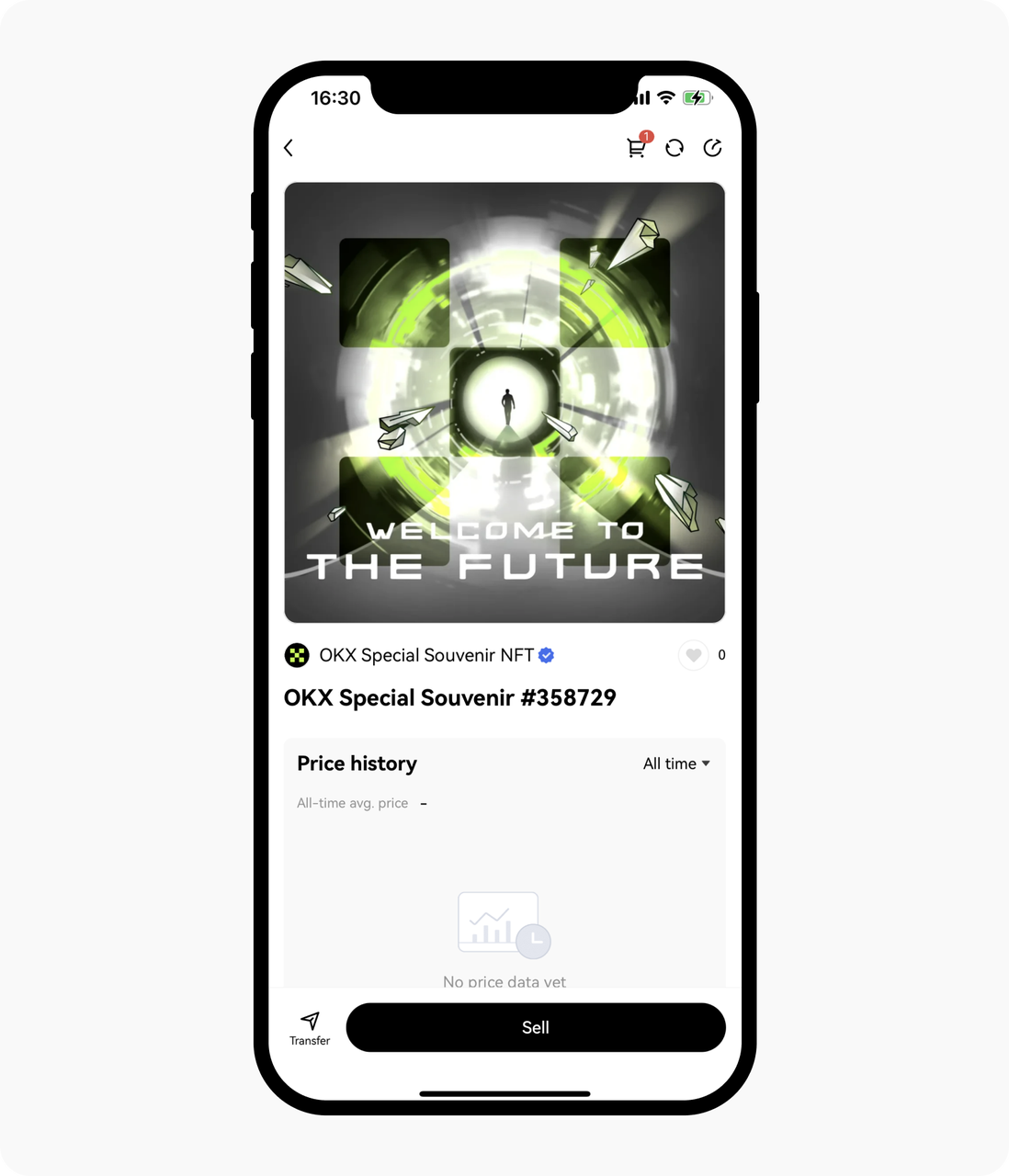 NFT to Sell interface App