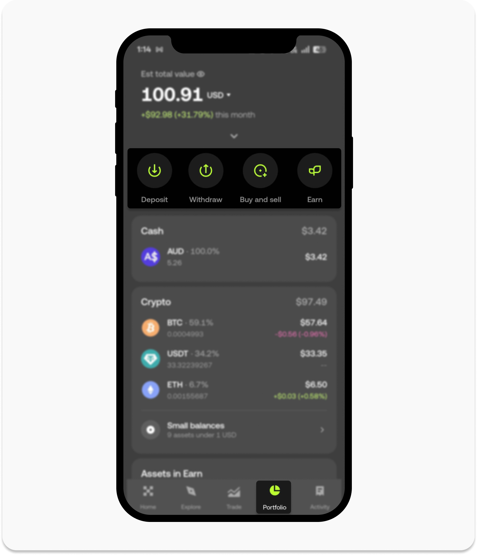 CT-App-OKX-Portfolio Page